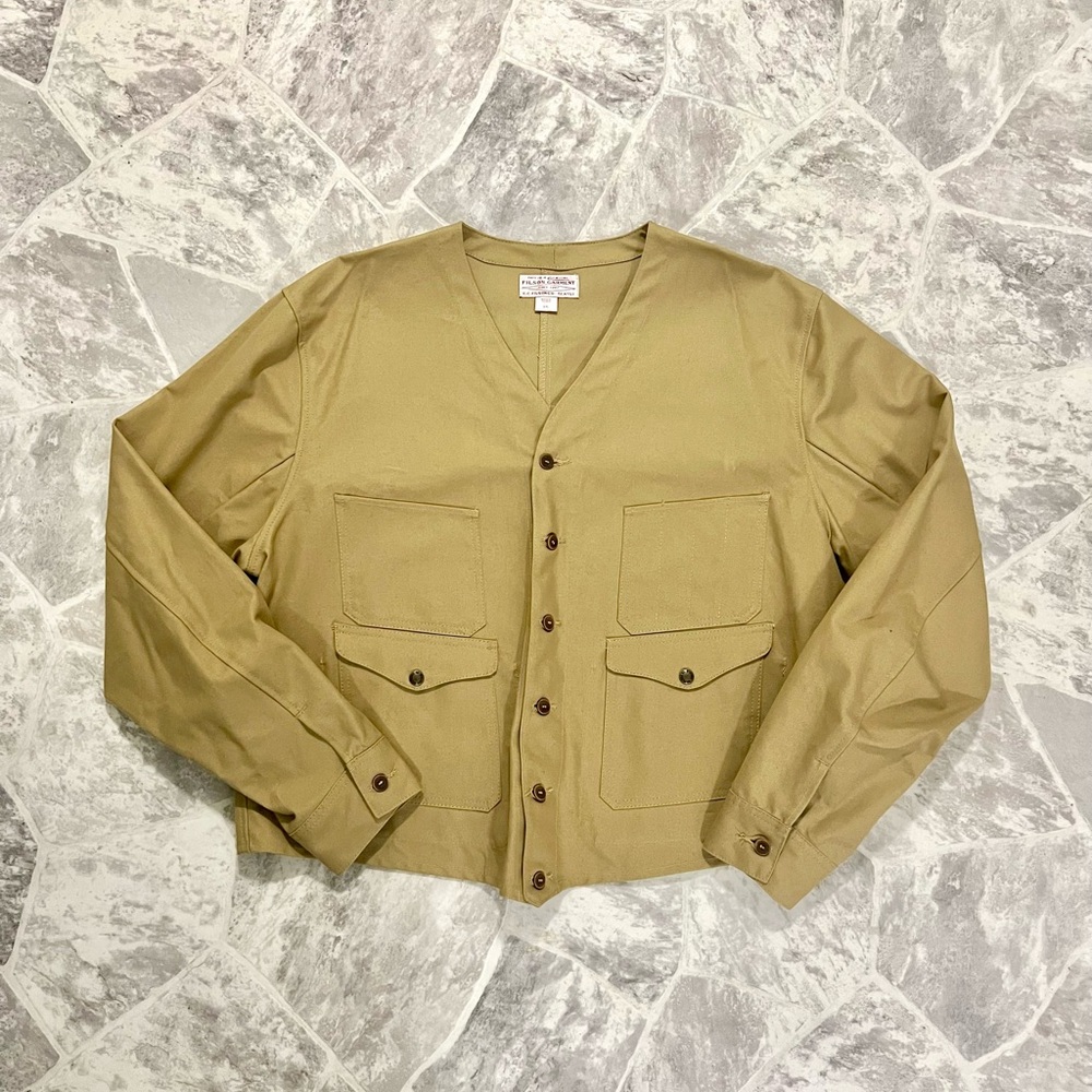 Filson Garment 1922 Tin Cloth Shirt Jacket Mens Size XXL
